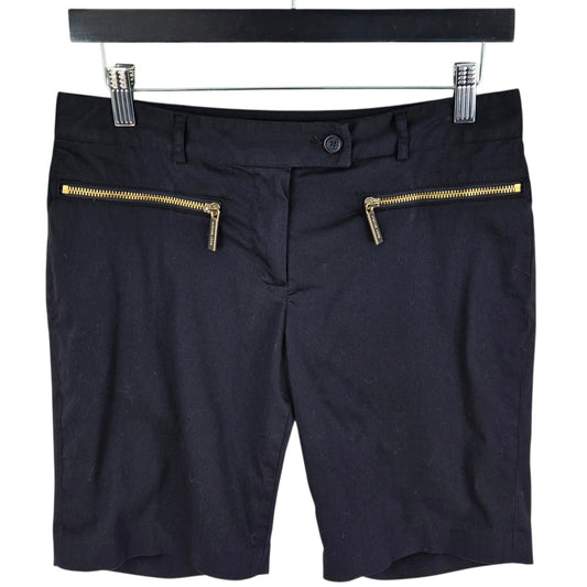 Michael Kors Womens Black Stretch Chino Shorts W29