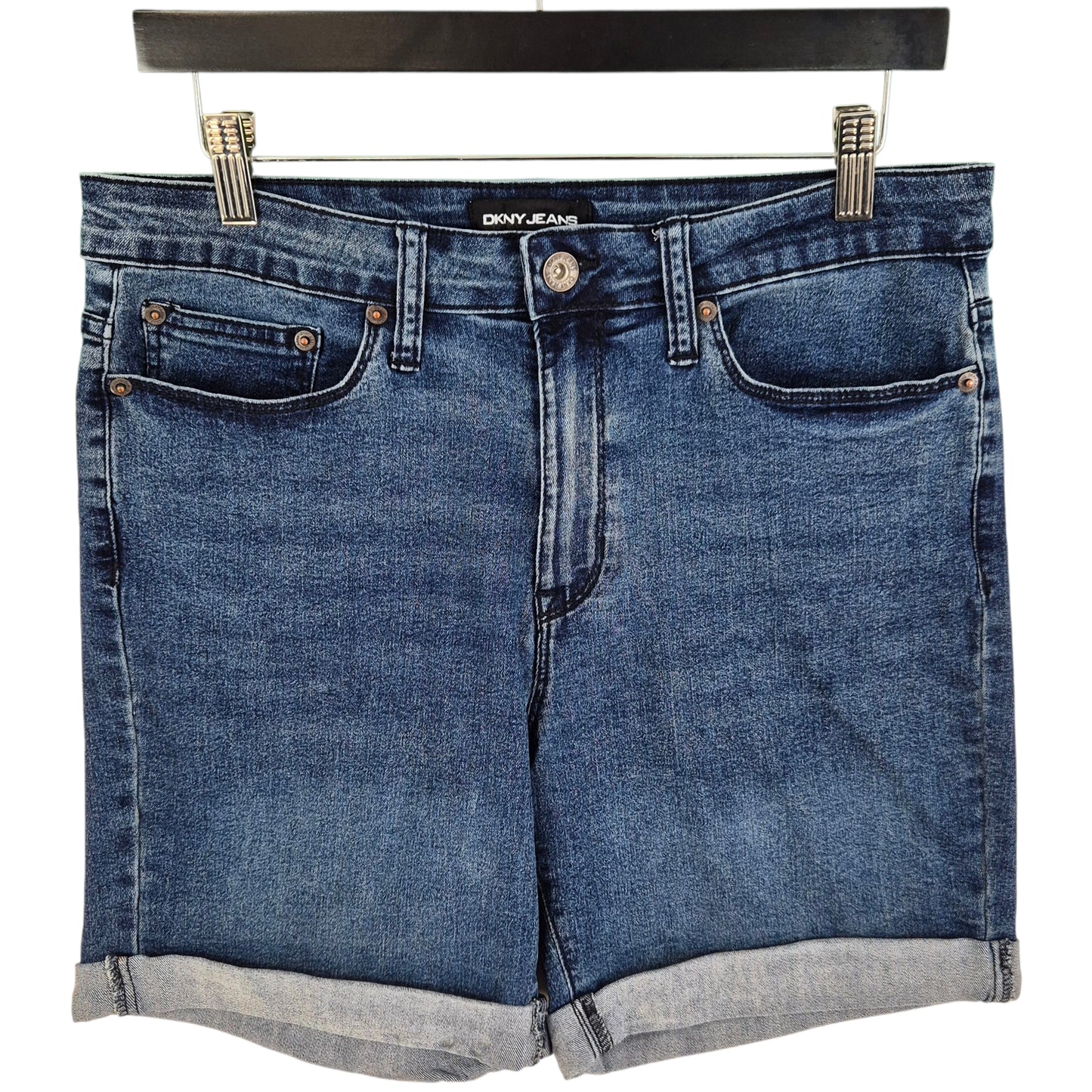 DKNY Jeans Womens Blue Stretch Denim Shorts W31