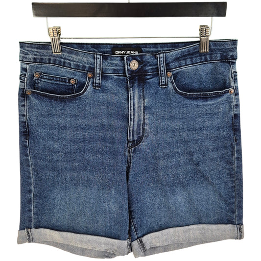 DKNY Jeans Womens Blue Stretch Denim Shorts W31