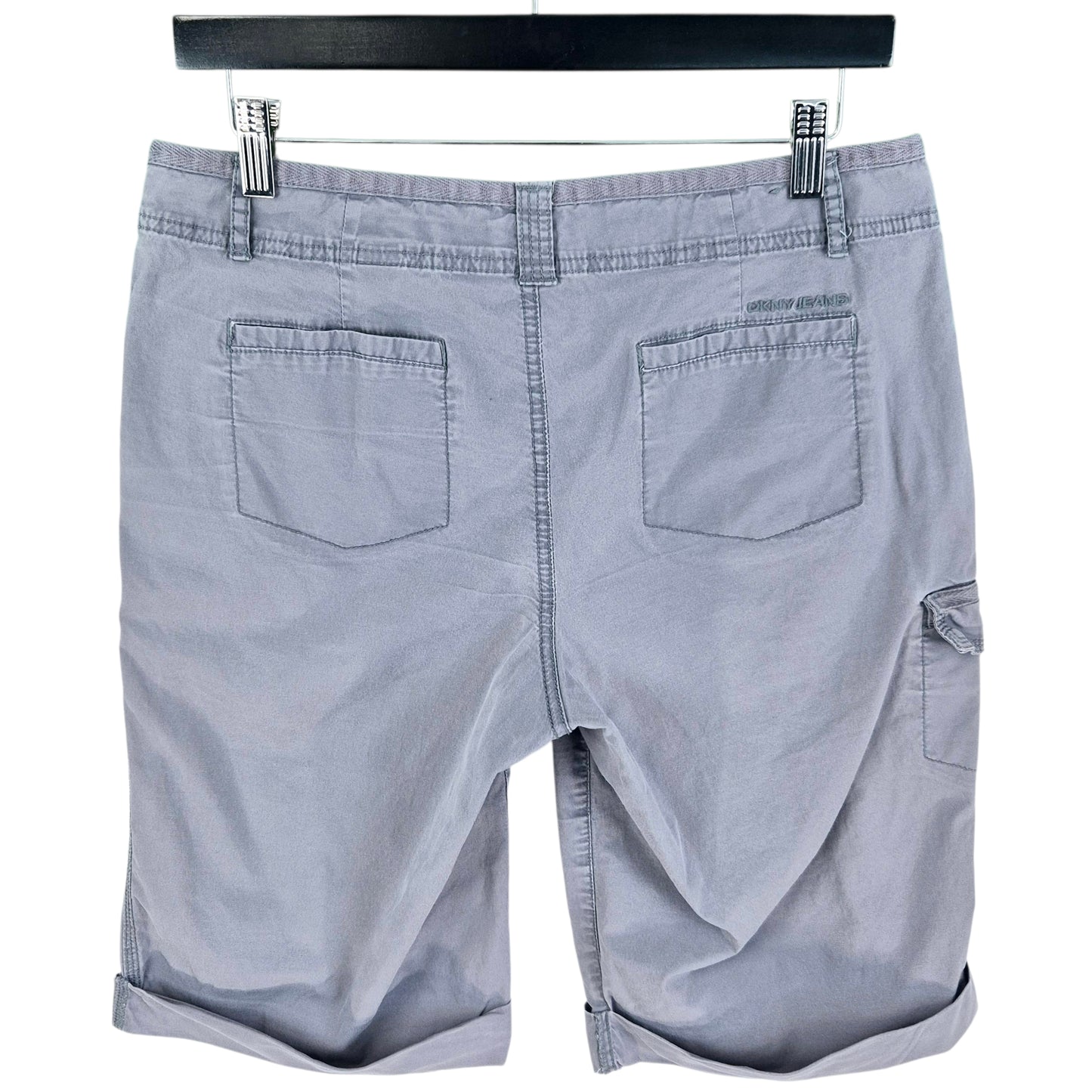 DKNY Jeans Womens Grey Stretch Chino Shorts W30