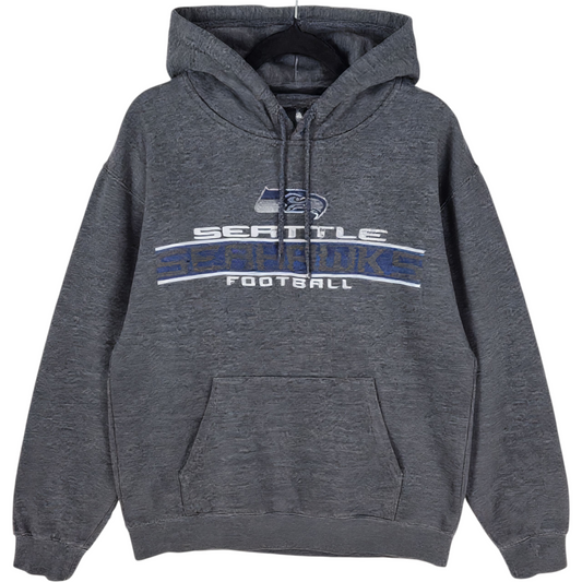 NFL Team Apparel Seattle Seahawks Grey Cotton Hoodie Size XL