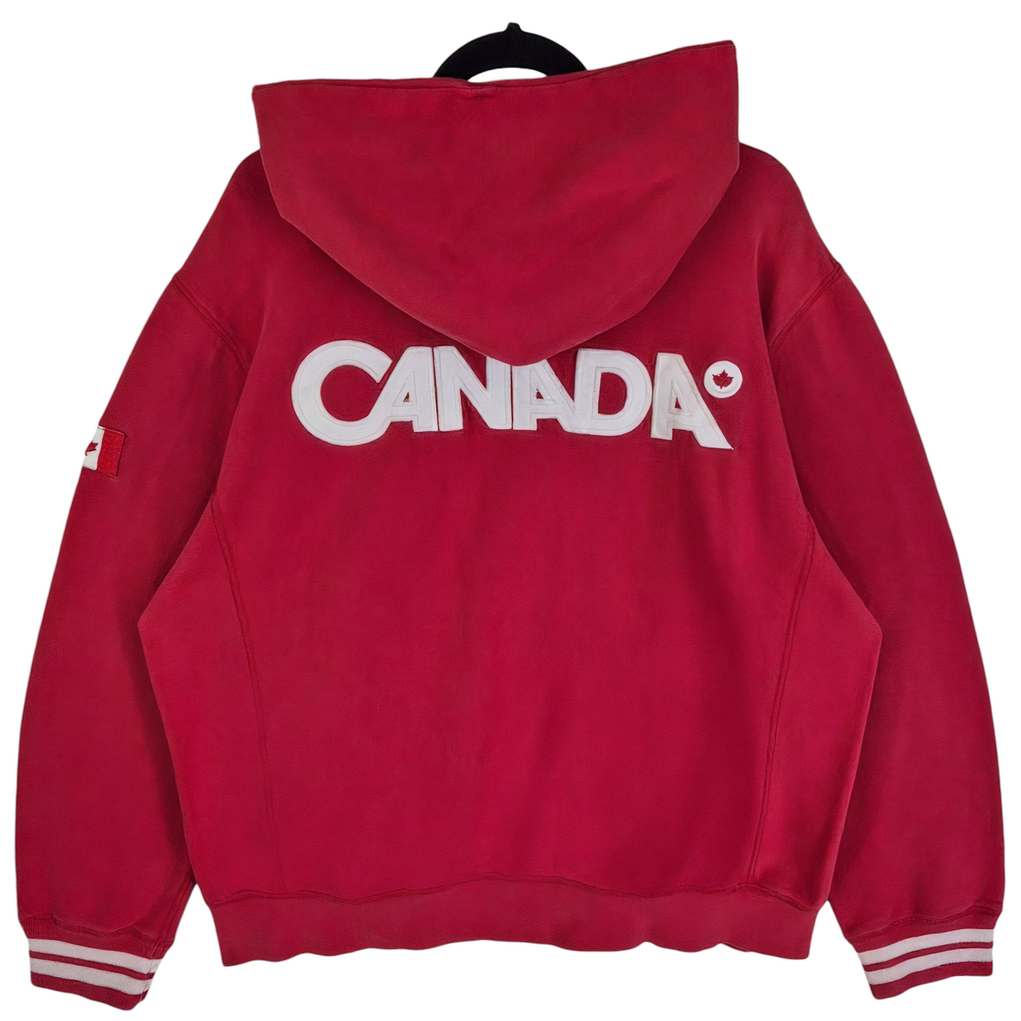Canada Olympic Team Red Zip Hoodie Size 2XL