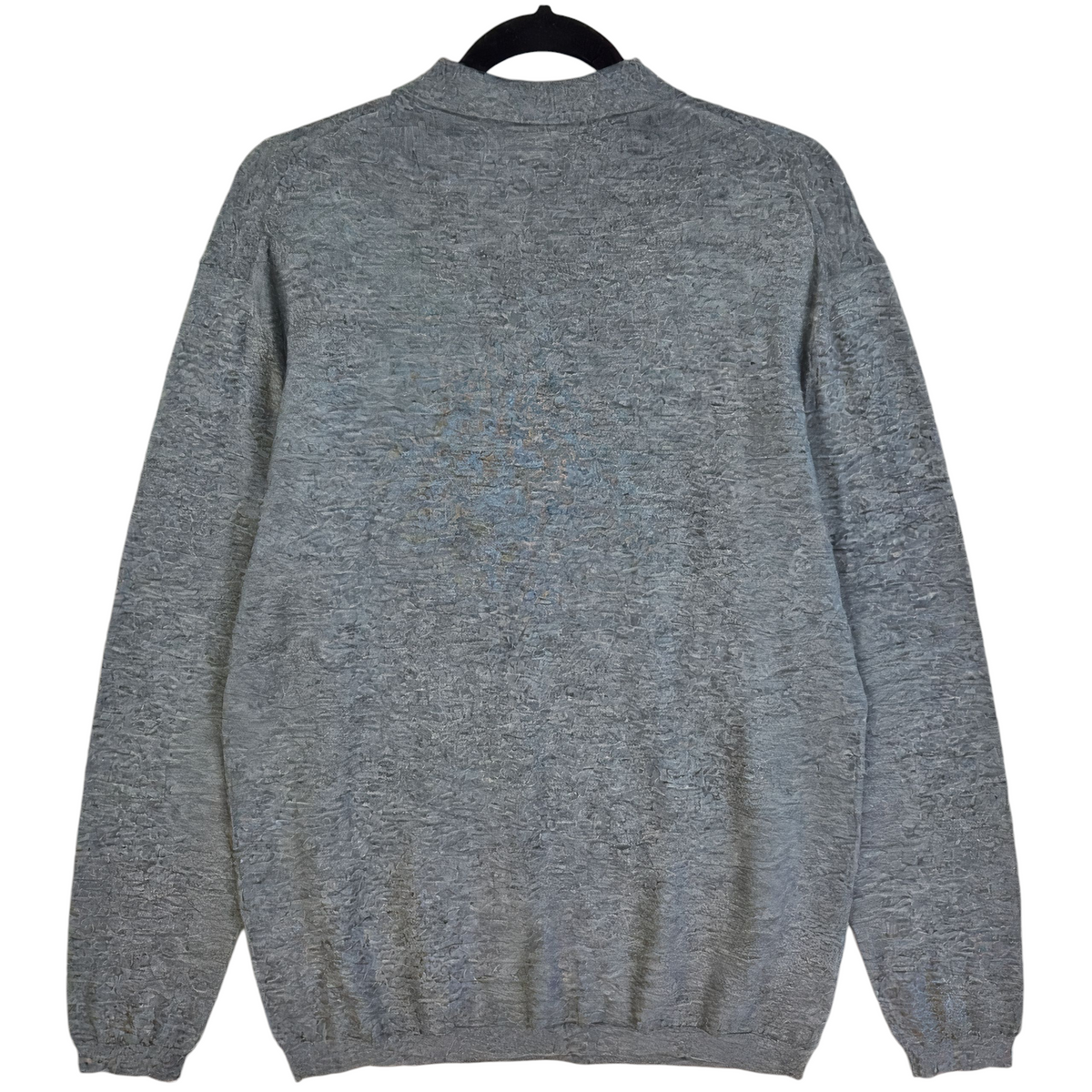 Nike Golf Grey 30% Merino Wool Quarter Button Knit Sweater Size XL
