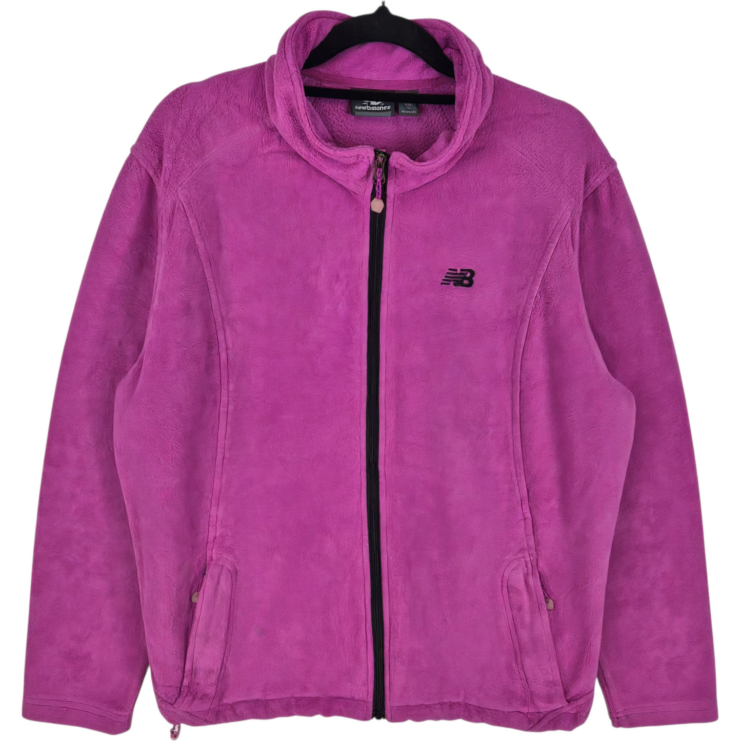 New Balance Womens Magenta Fleece Zip Jumper Size XL