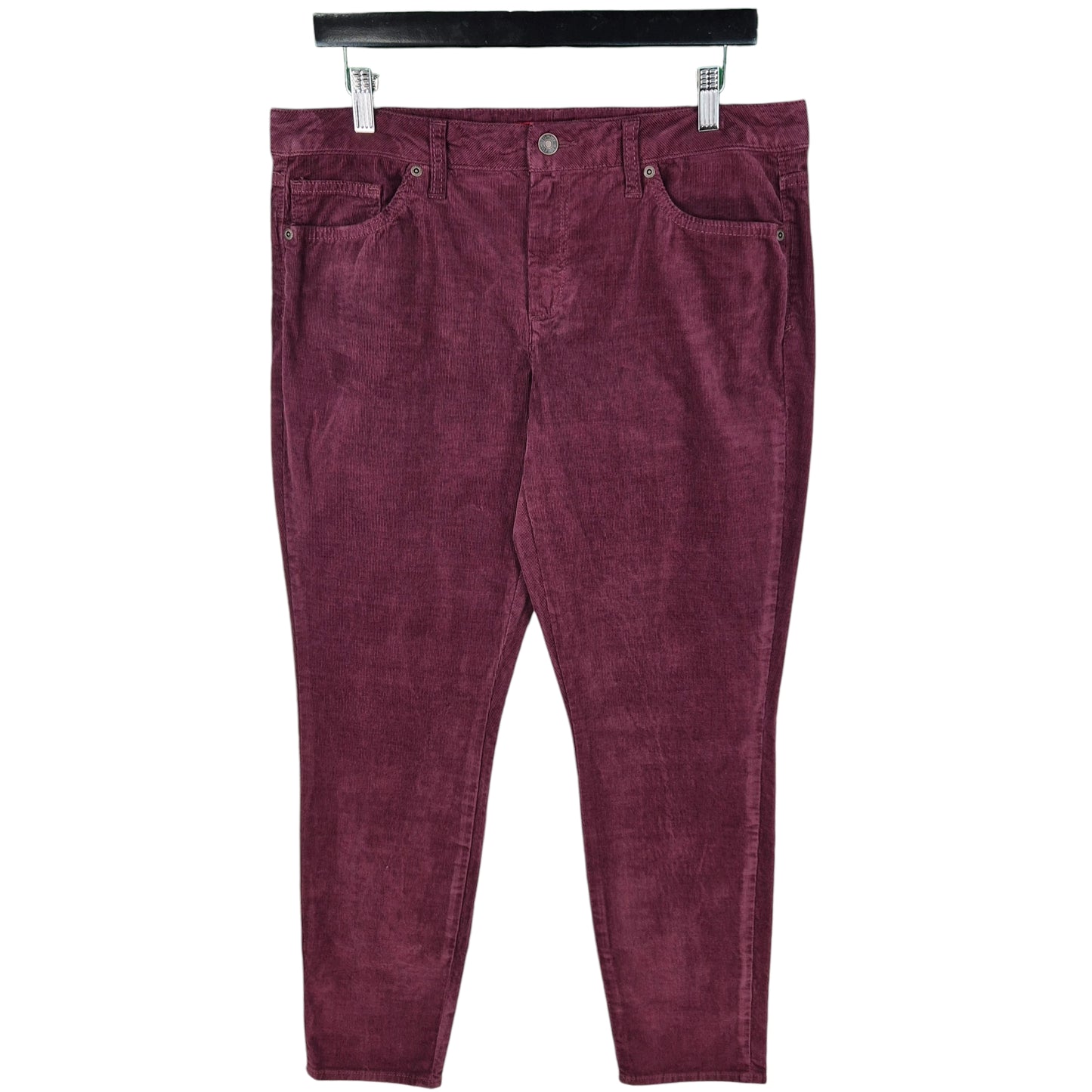 Tommy Hilfiger Jeans Womens Burgundy Tapered Denim W34