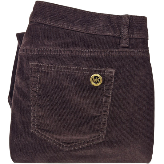 Michael Kors Jeans Womens Dark Brown Skinny Corduroy Denim W33