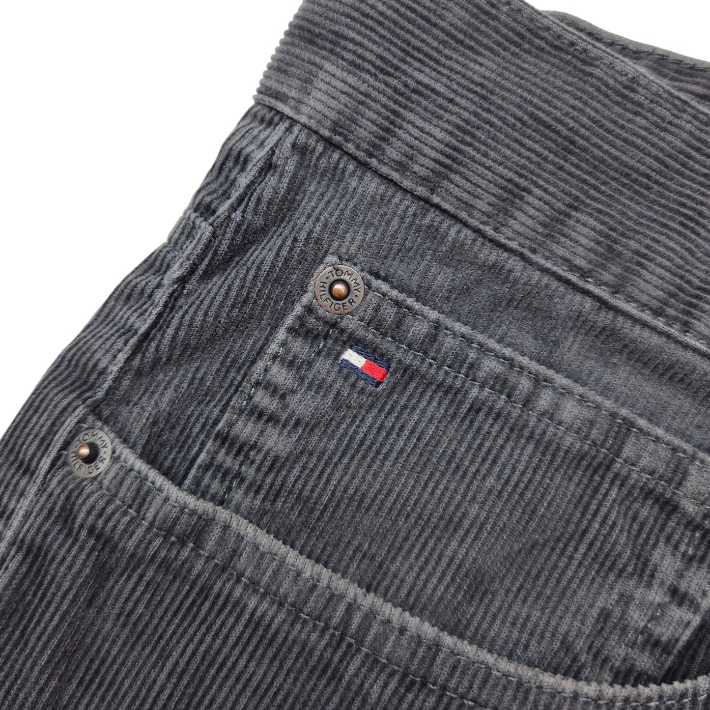Tommy Hilfiger Jeans Grey Regular Straight Leg Corduroy Denim W36