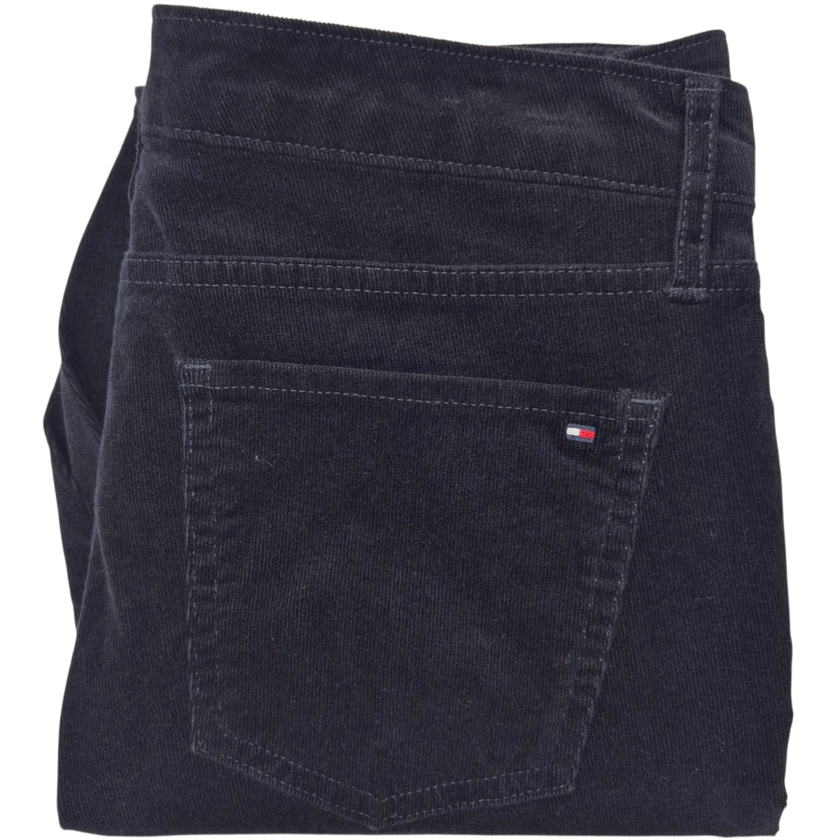 Tommy Hilfiger Womens Black Tribeca Skinny Corduroy Denim W31