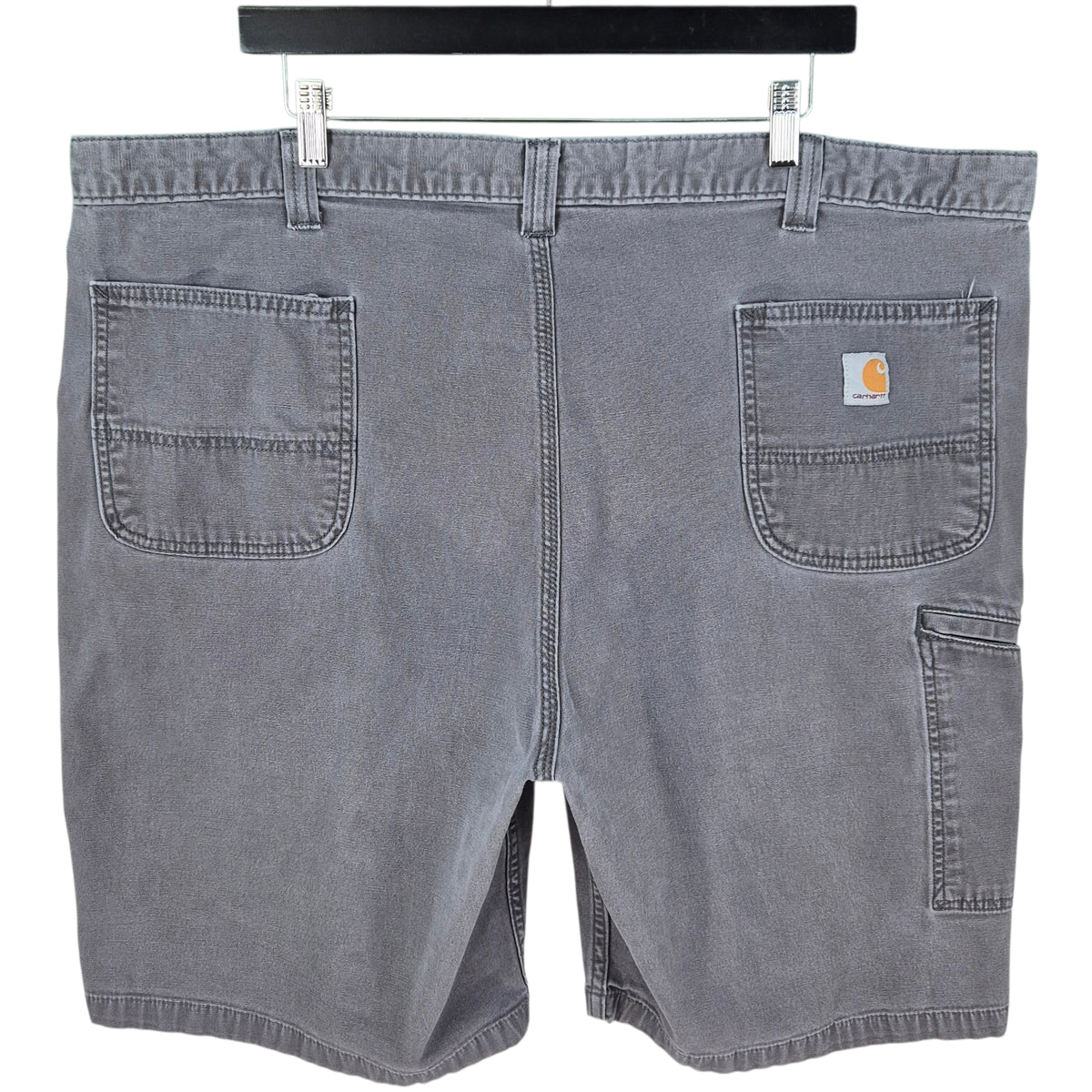 Carhart Grey Relaxed Fit Stretch Canvas Shorts W45