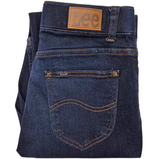 Lee Jeans Womens Dark Blue Slim Fit Bootcut Stretch Denim W29