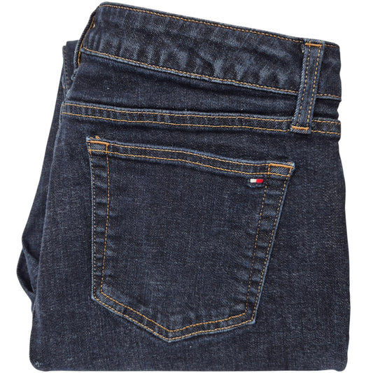 Tommy Hilfiger Jeans Womens Dark Blue Stretch Curve Bootcut Denim W32
