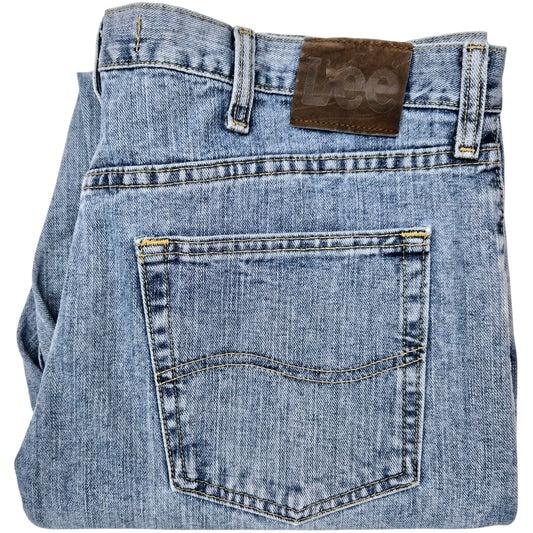Vintage Lee Jeans Light Blue Regular Fit Rigid Denim W38