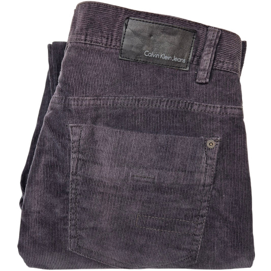Vintage Calvin Klein Jeans Dark Grey Regular Straight Leg Corduroy Denim W34