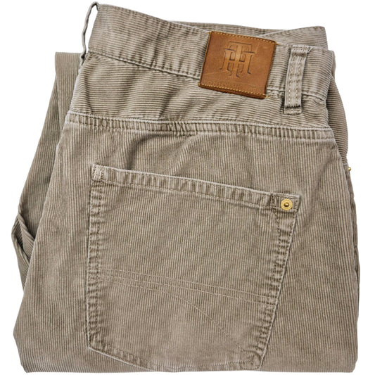 Vintage Tommy Hilfiger Jeans Light Brown Straight Leg Corduroy Denim W34