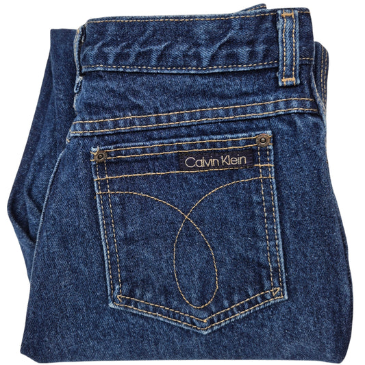 Vintage Calvin Klein Jeans 90's Womens Dark Blue Rigid Denim W26