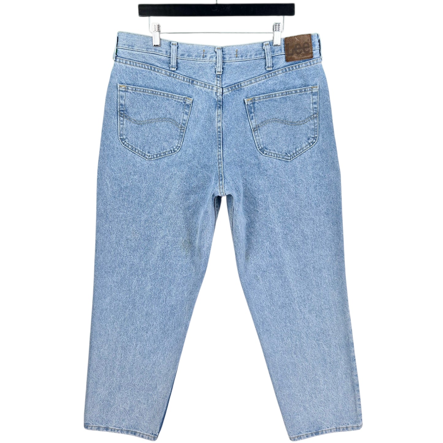 Vintage Lee Jeans Light Blue Relaxed Fit Heavy Denim W37