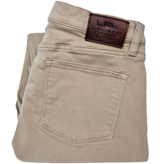 Ralph Lauren Green Label Jeans Womens Light Brown Straight Stretch Denim W31