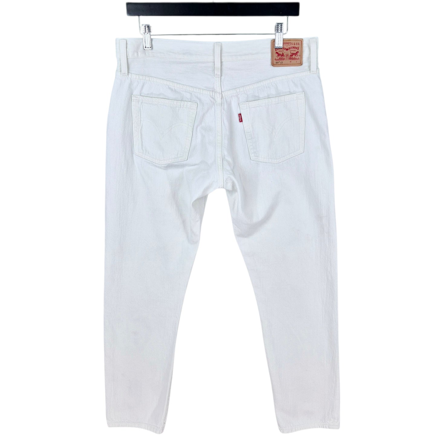 Levis 501CT Jeans Womens White Classic Denim W32