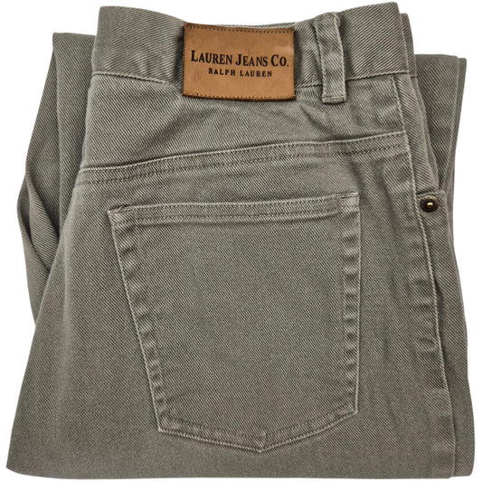 Vintage Ralph Lauren Green Label Jeans 90's Womens Stone Green Denim W29