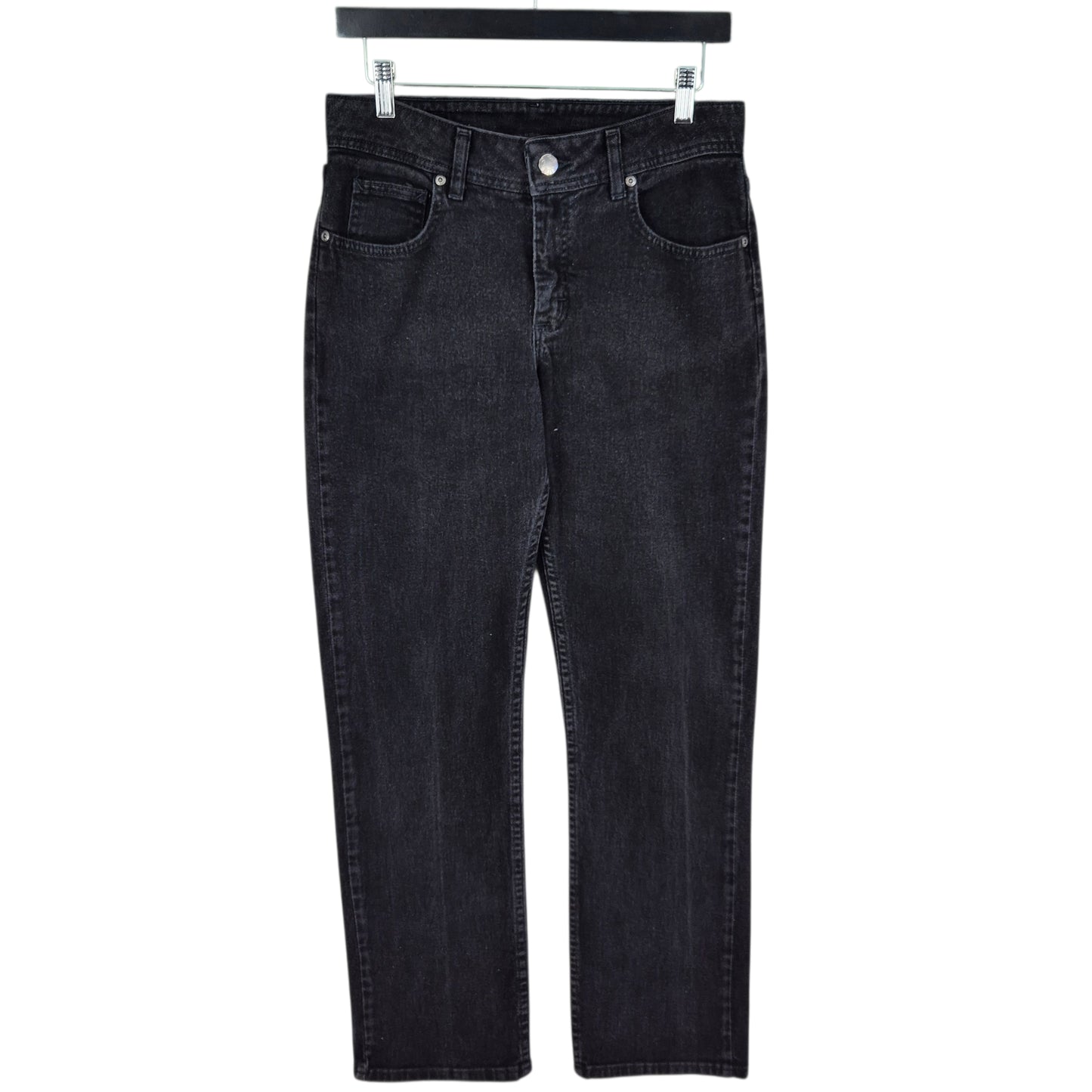 Vintage Lee Riders Jeans Womens Black Straight Leg Denim W29