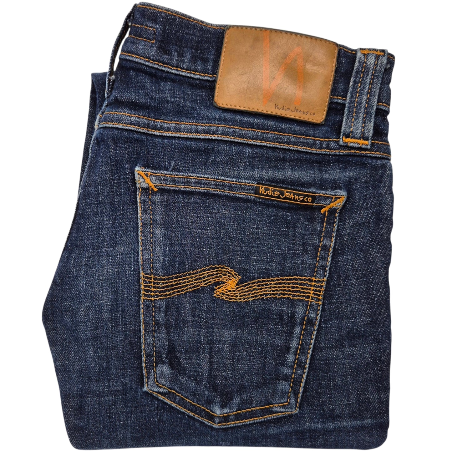 Nudie Jeans Dark Blue Tight Long John Skinny Fit Denim W29