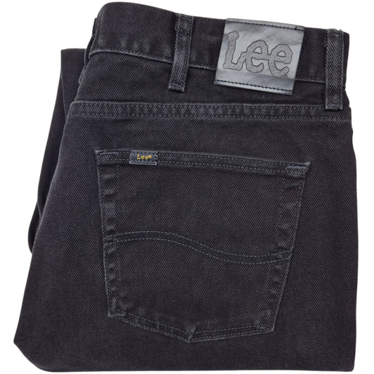 Vintage Lee Jeans Black Heavy Regular Fit Denim W38