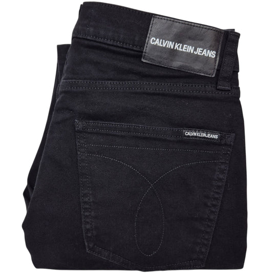 Calvin Klein Jeans Black Slim Straight Leg Denim W30