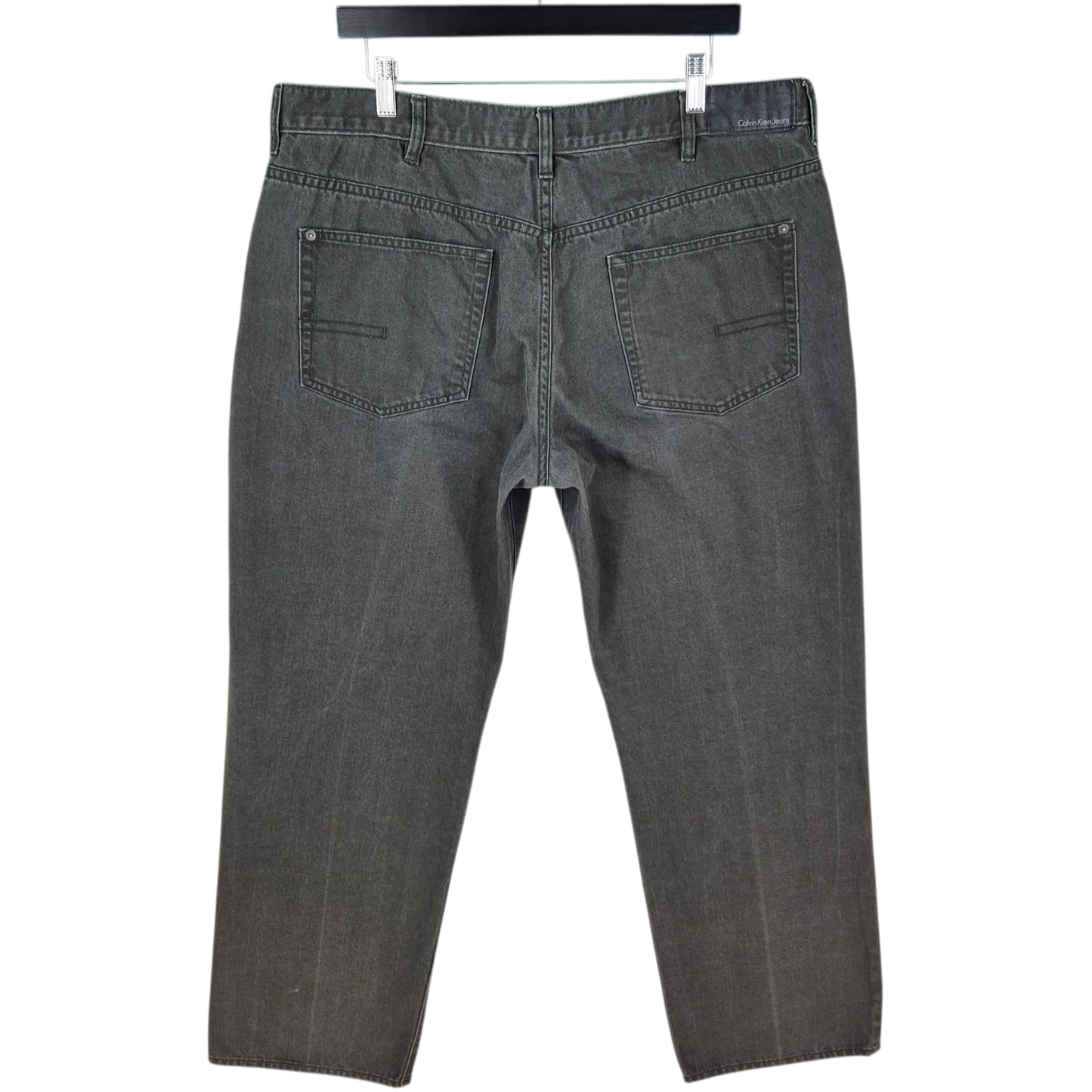 Vintage Calvin Klein Jeans Stone Grey Relaxed Straight Leg Denim W38