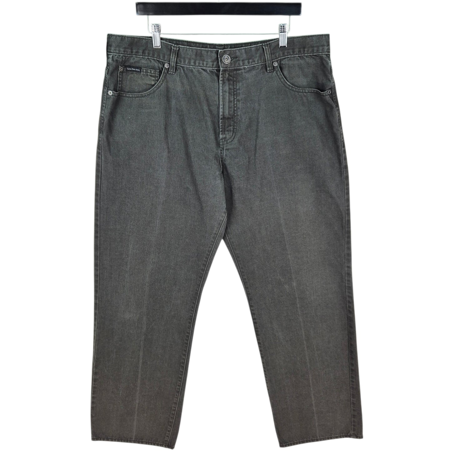 Vintage Calvin Klein Jeans Stone Grey Relaxed Straight Leg Denim W38