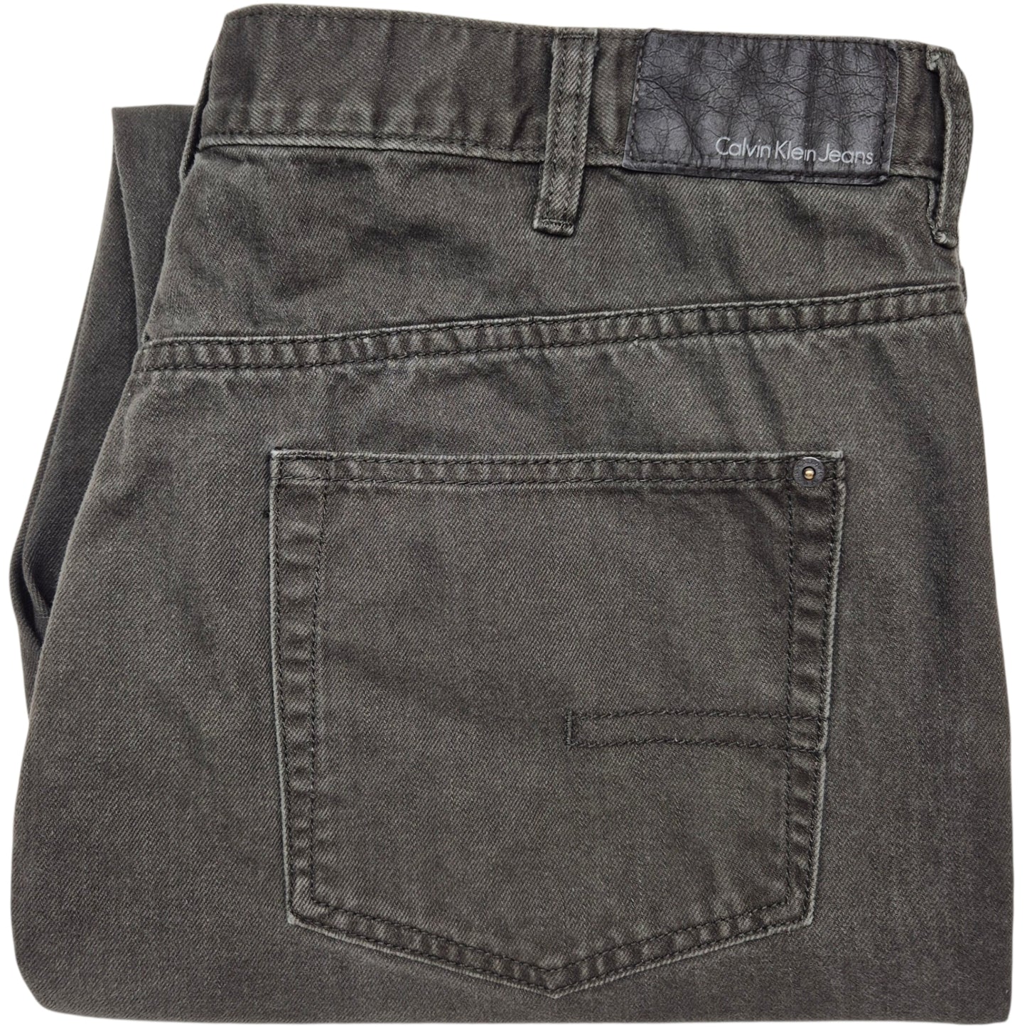 Vintage Calvin Klein Jeans Stone Grey Relaxed Straight Leg Denim W38