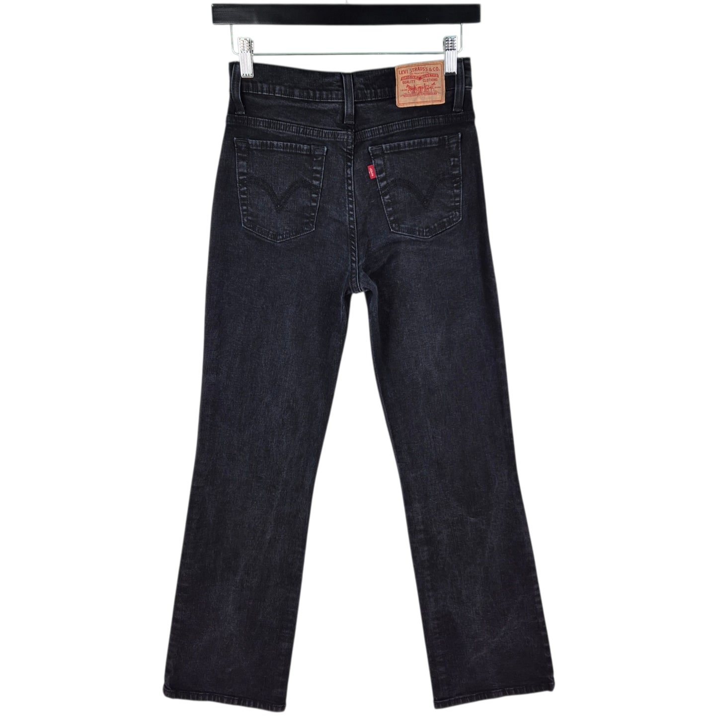 Vintage Levis 512 Jeans Womens Black Perfectly Slimming Bootcut Denim W26