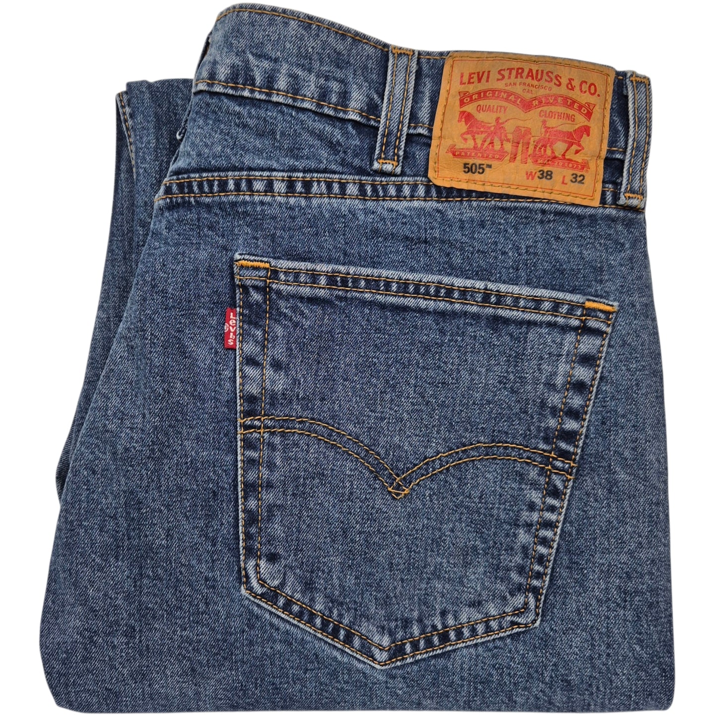 Levis 505 Jeans Blue Regular Fit Denim W38