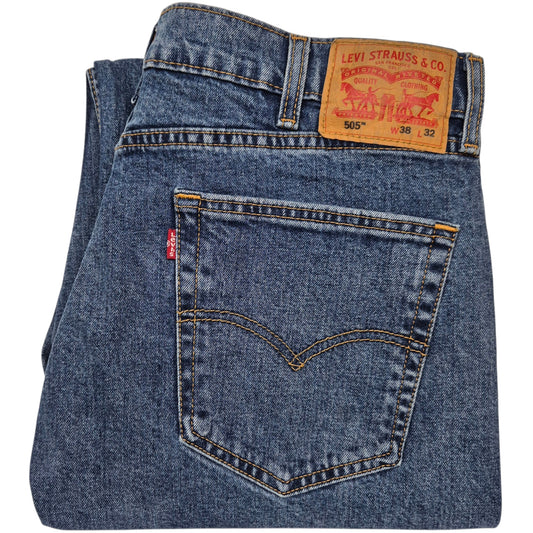 Levis 505 Jeans Blue Regular Fit Denim W38