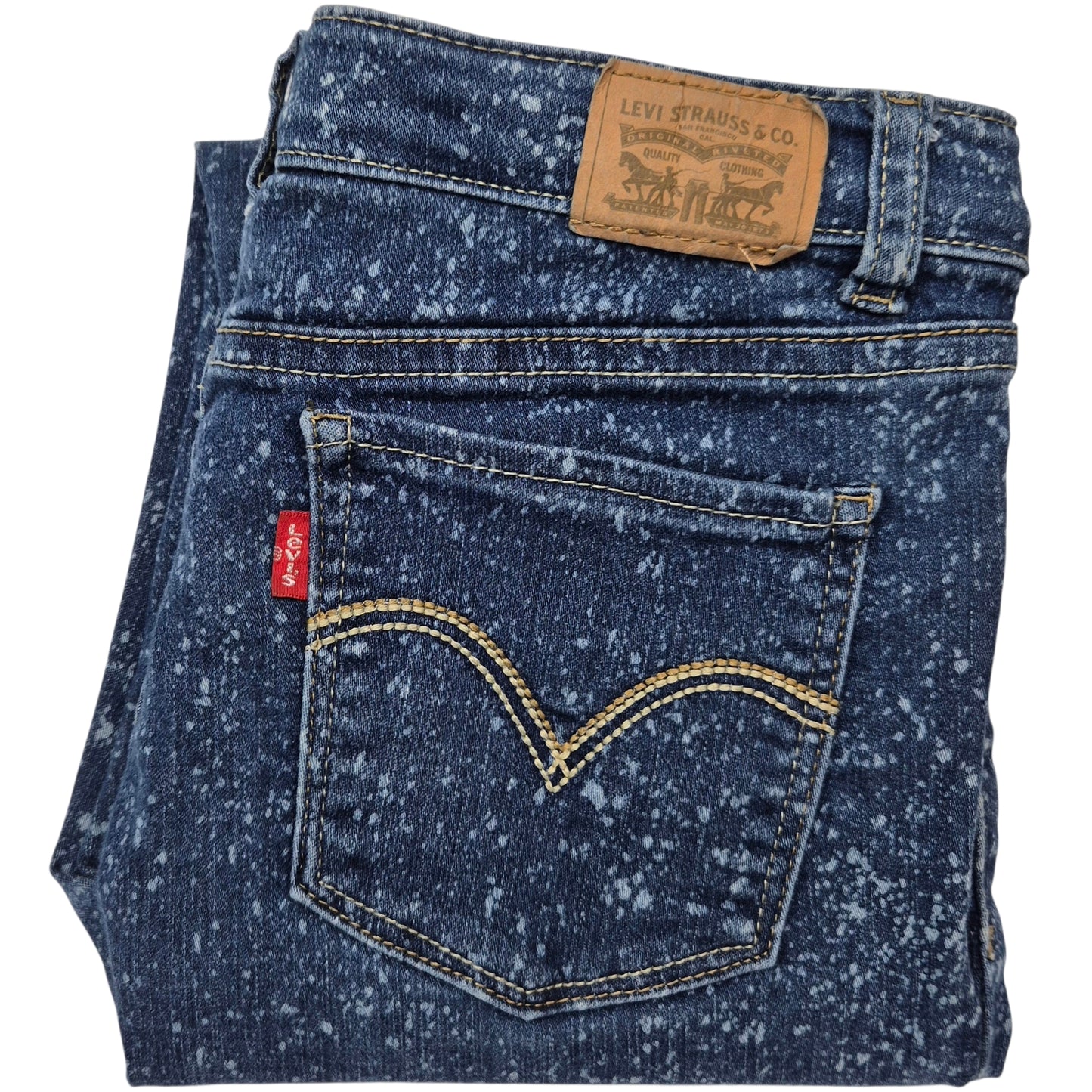 Levis 710 Jeans Womens Blue Super Skinny Stretch Denim W27