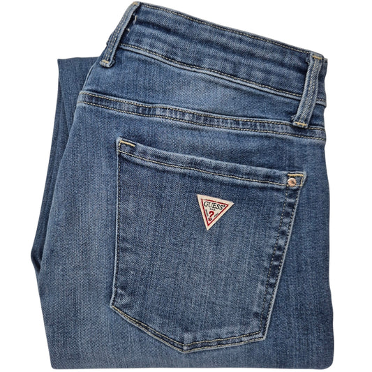 Guess Jeans Womens Blue Annette Skinny Mid Stretch Denim W30