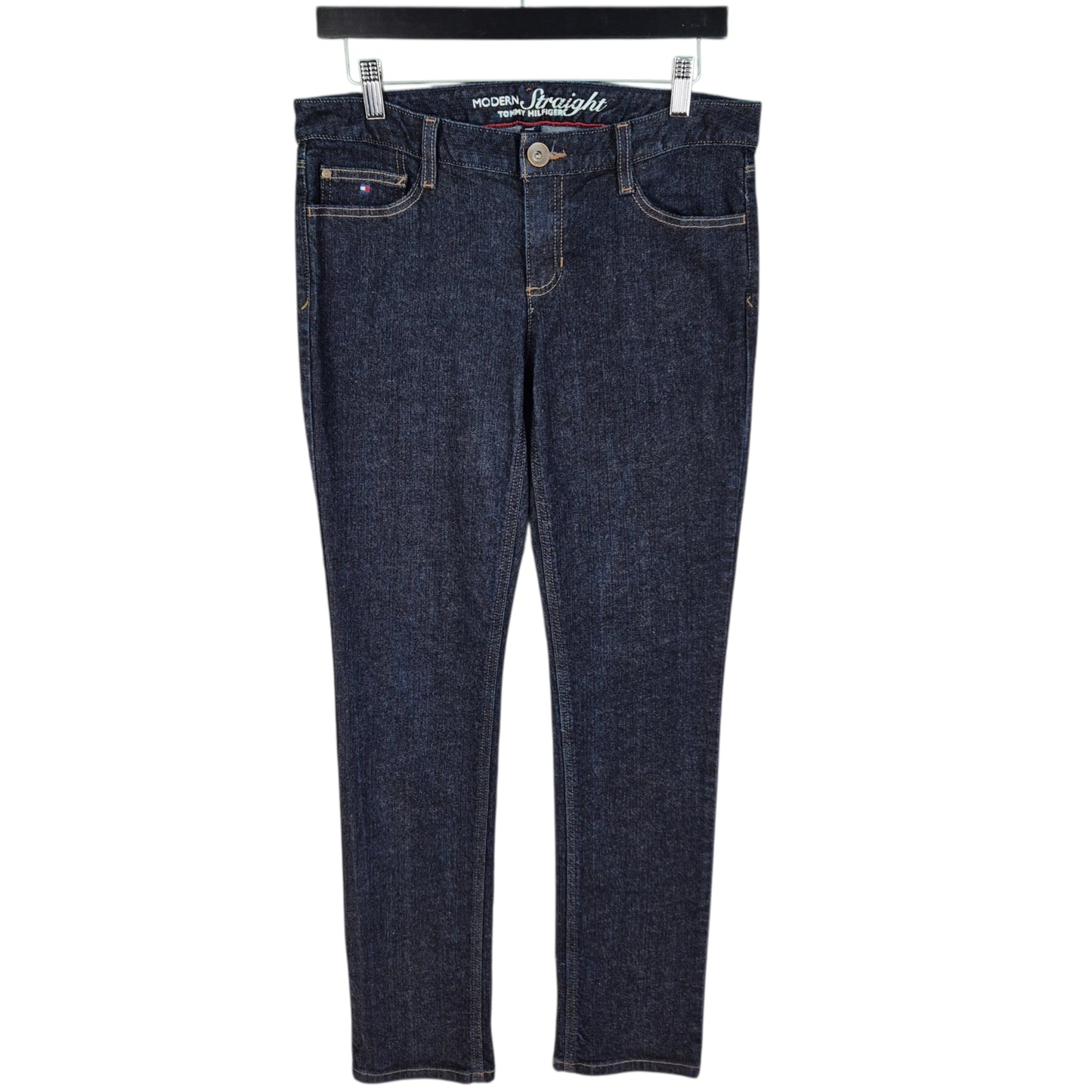 Tommy Hilfiger Jeans Women Dark Blue Modern Straight Leg Denim W32