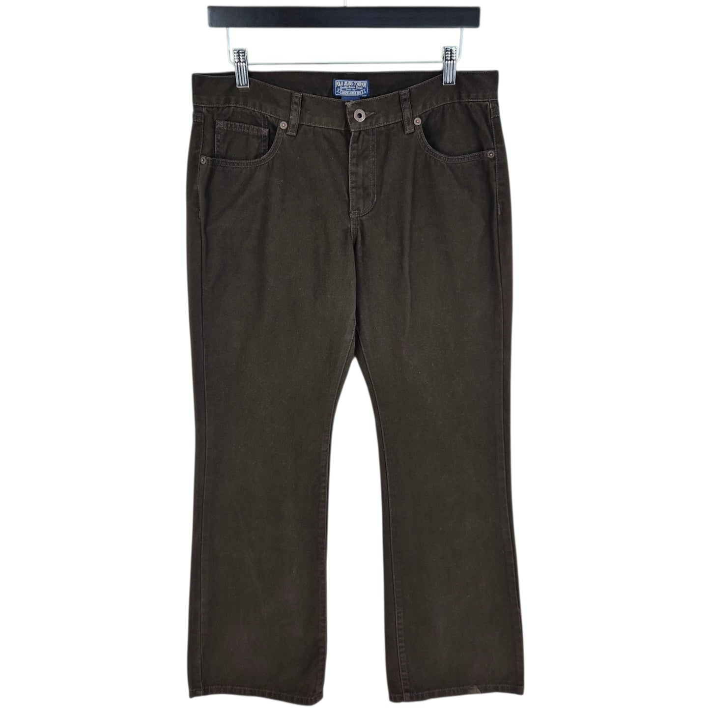 Polo Ralph Lauren Jeans Womens Dark Green Bootcut Denim W32