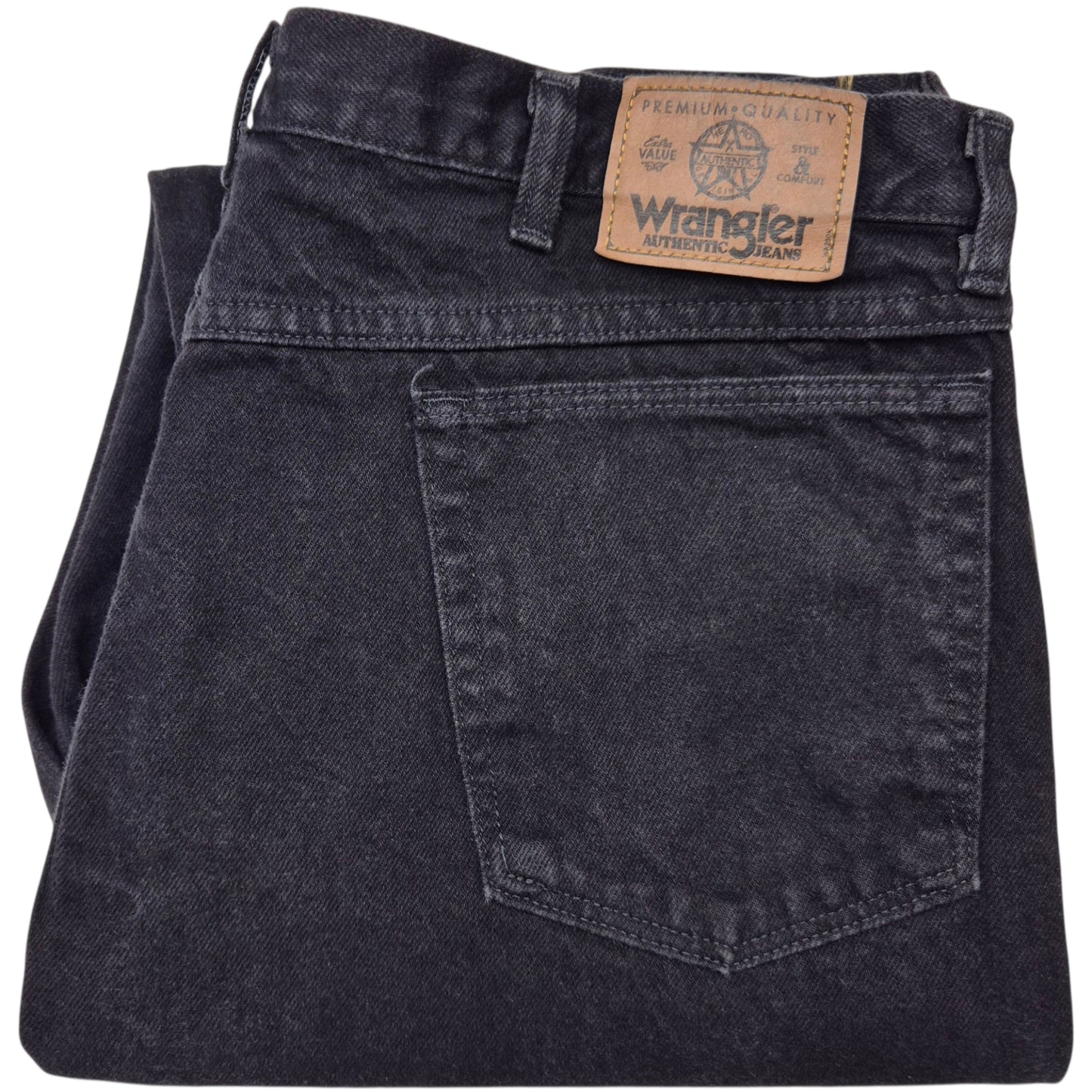 Vintage Wrangler Jeans 90's Black Classic Heavy Rigid Denim W40