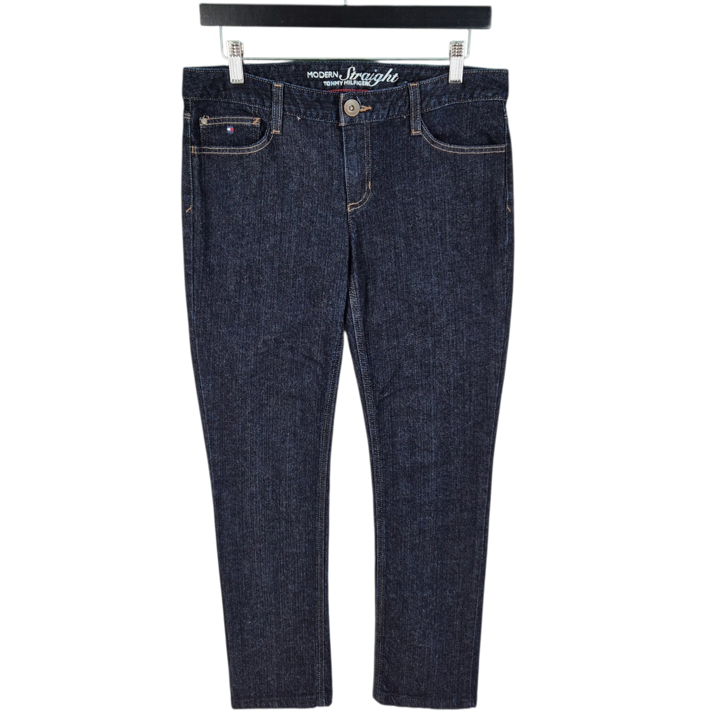 Tommy Hilfiger Jeans Womens Dark Blue Modern Straight Leg Denim W32