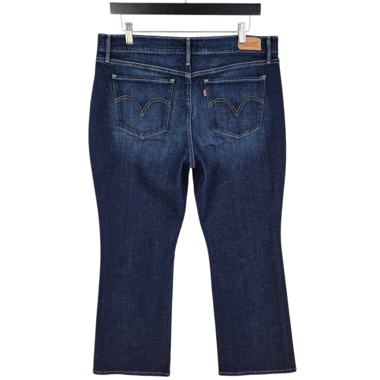 Levis 515 Jeans Womens Dark Blue Stretch Bootcut Denim W34