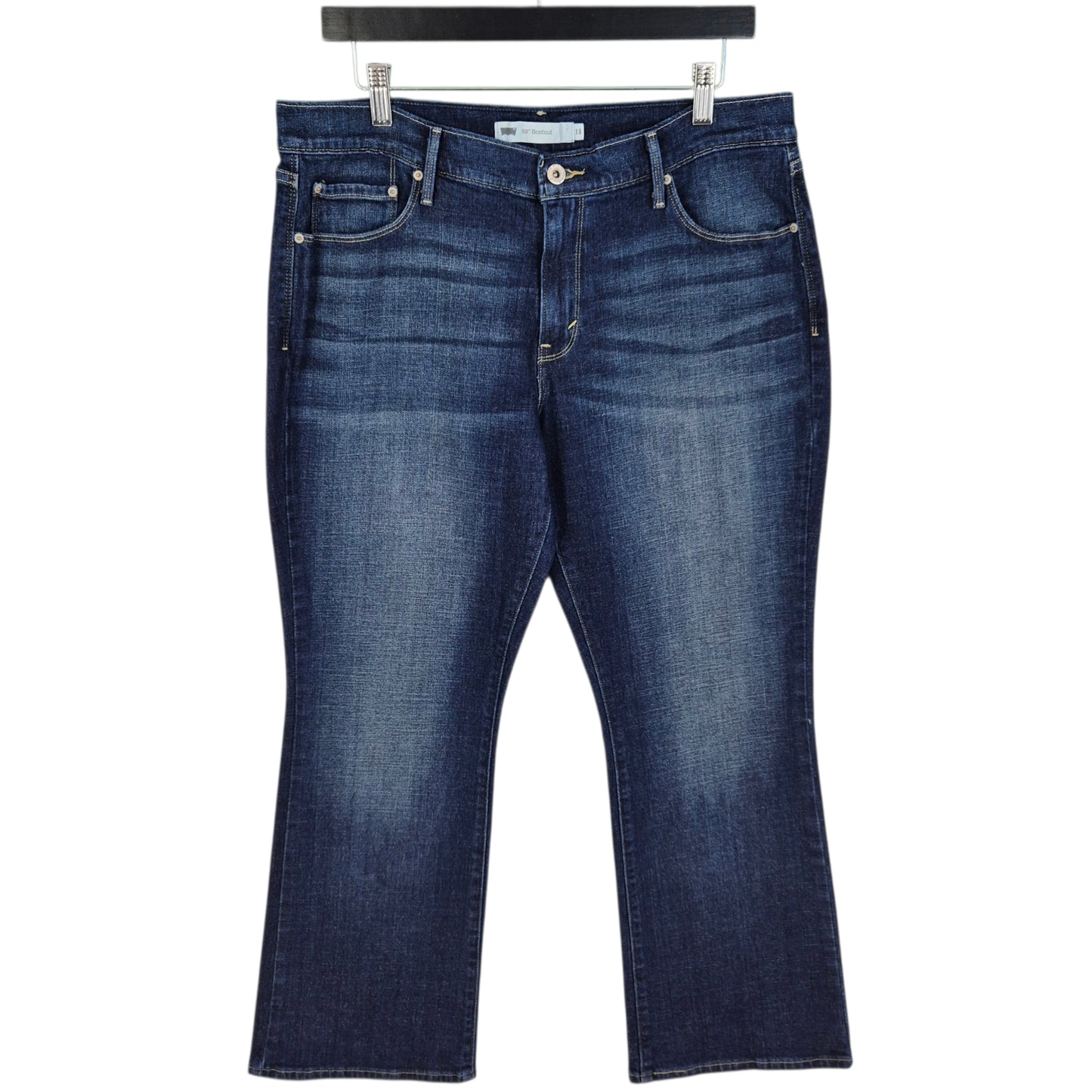 Levis 515 Jeans Womens Dark Blue Stretch Bootcut Denim W34