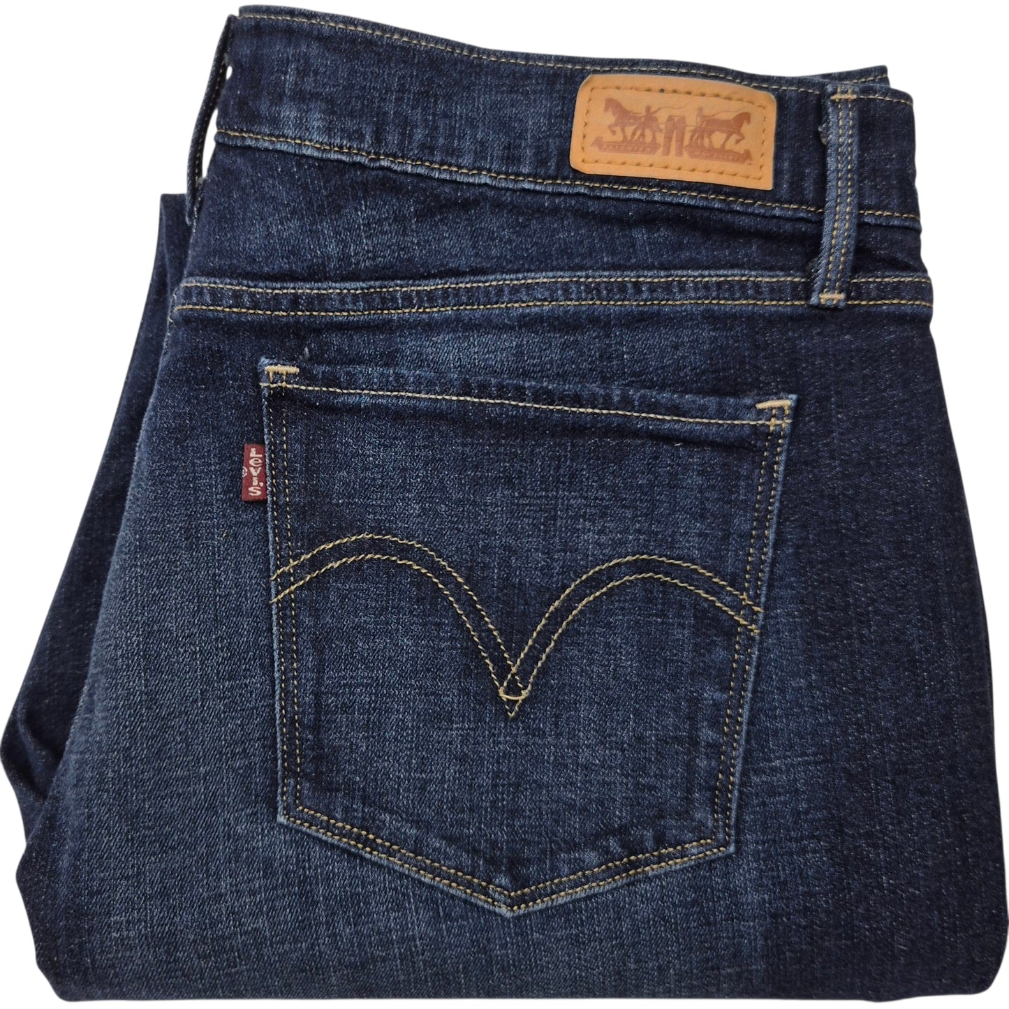 Levis 515 Jeans Womens Dark Blue Stretch Bootcut Denim W34
