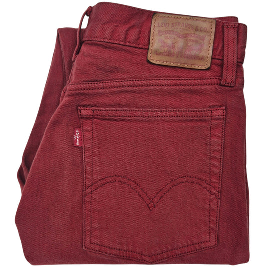 Levis Jeans Womens Red Slim Crop Denim W29