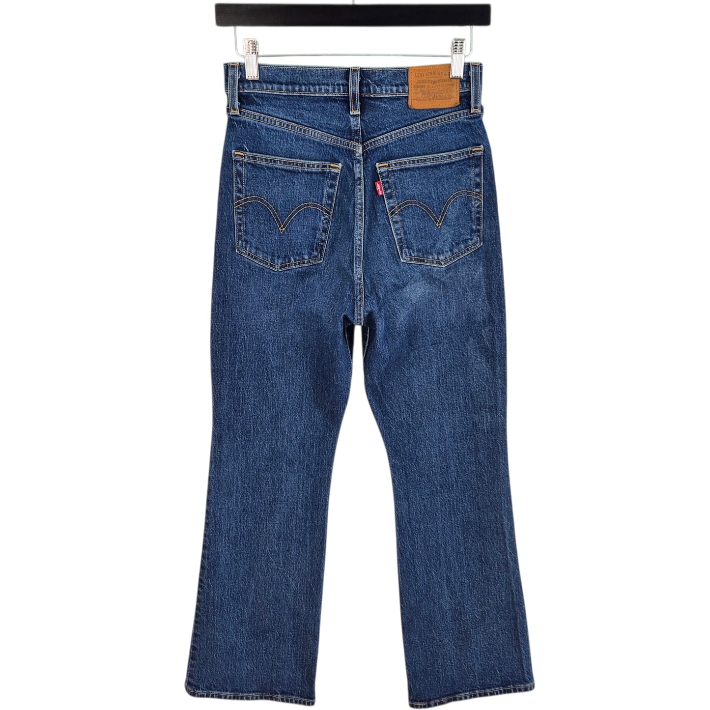 Levis Premium Jeans Womens Blue Heavy Ribcage Bootcut Denim W26