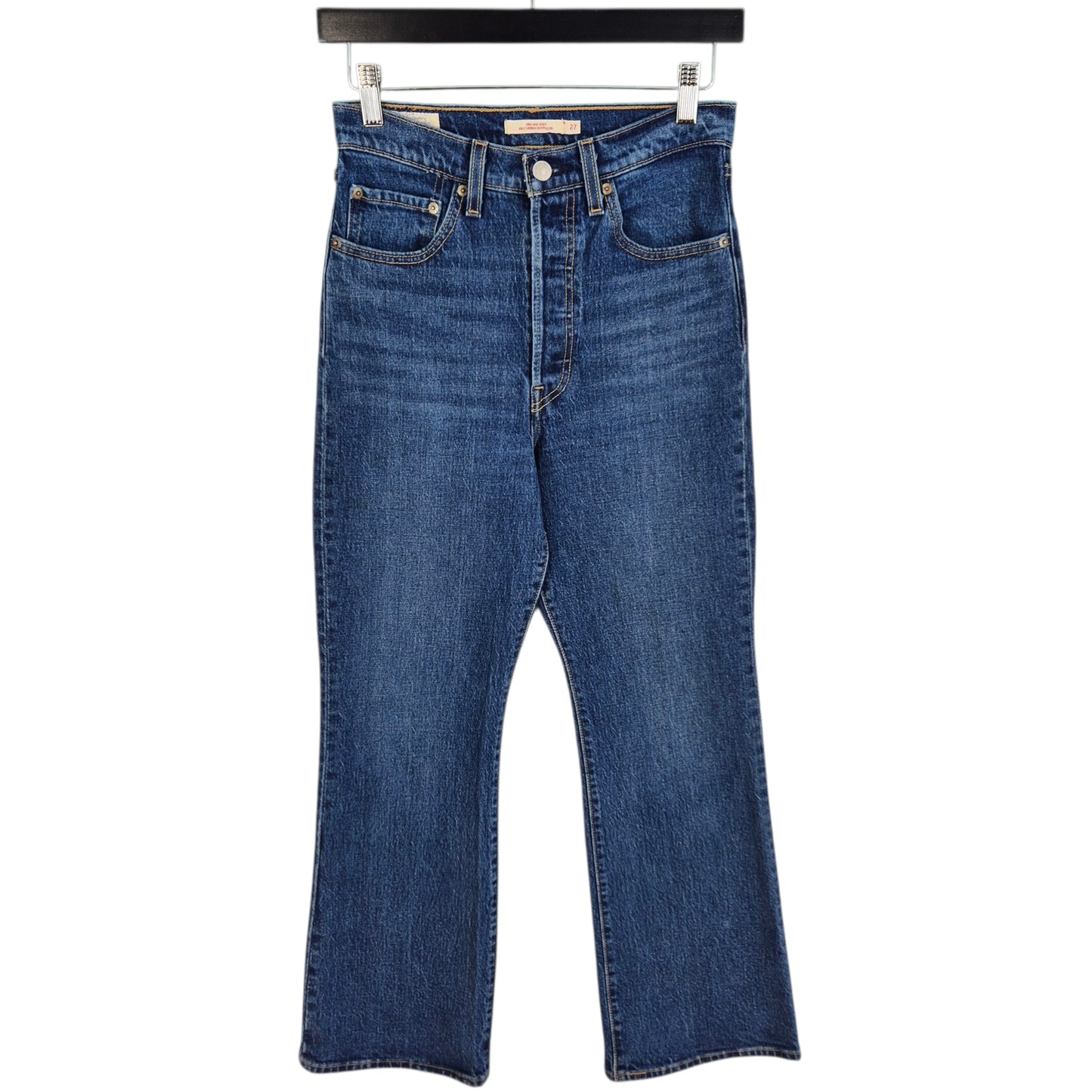 Levis Premium Jeans Womens Blue Heavy Ribcage Bootcut Denim W26