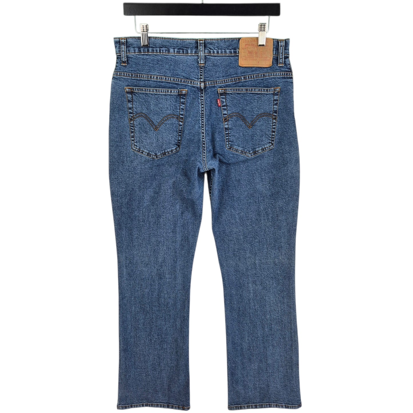 Vintage Levis Jeans 90's Womens Blue Slight Bootcut Stretch Denim W32