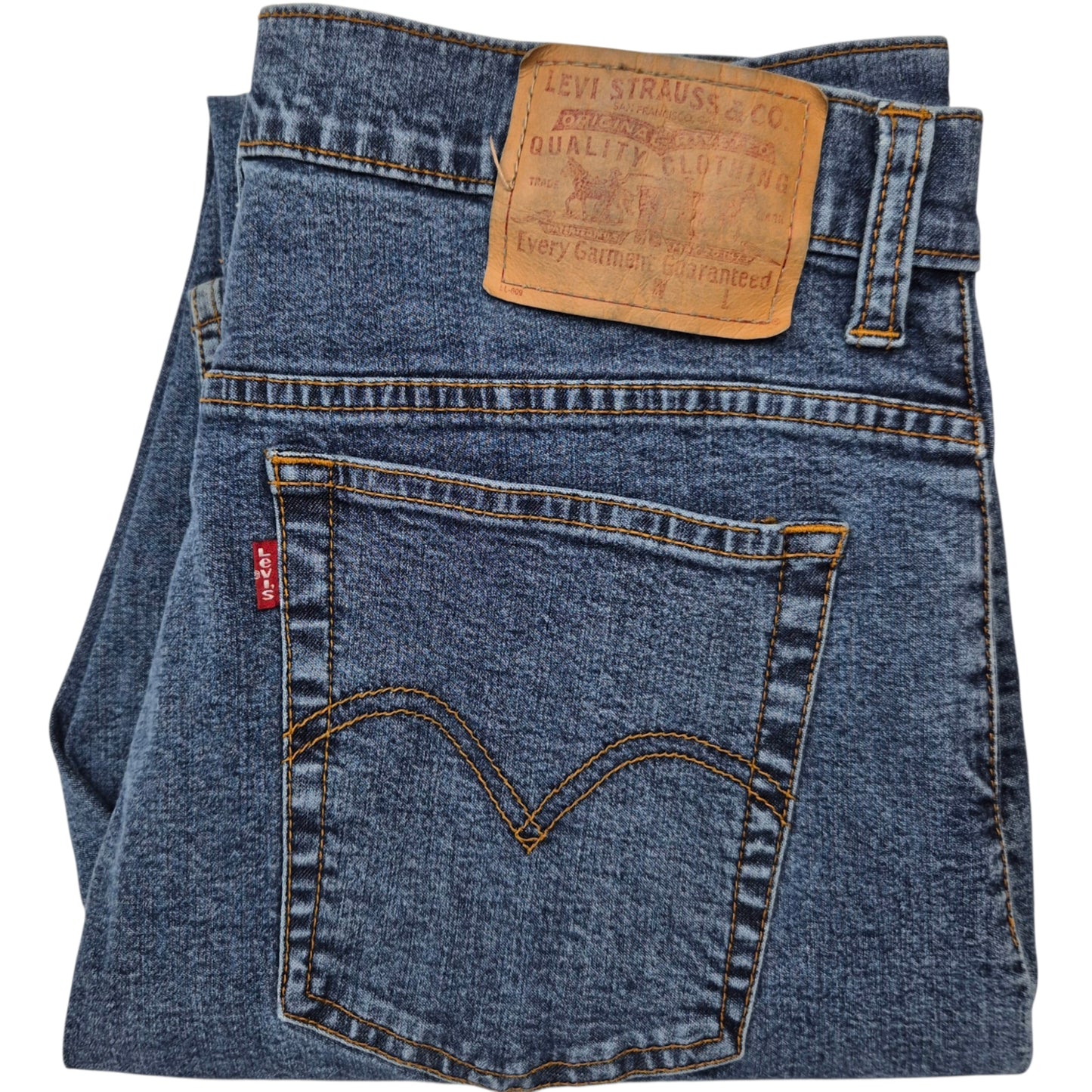 Vintage Levis Jeans 90's Womens Blue Slight Bootcut Stretch Denim W32