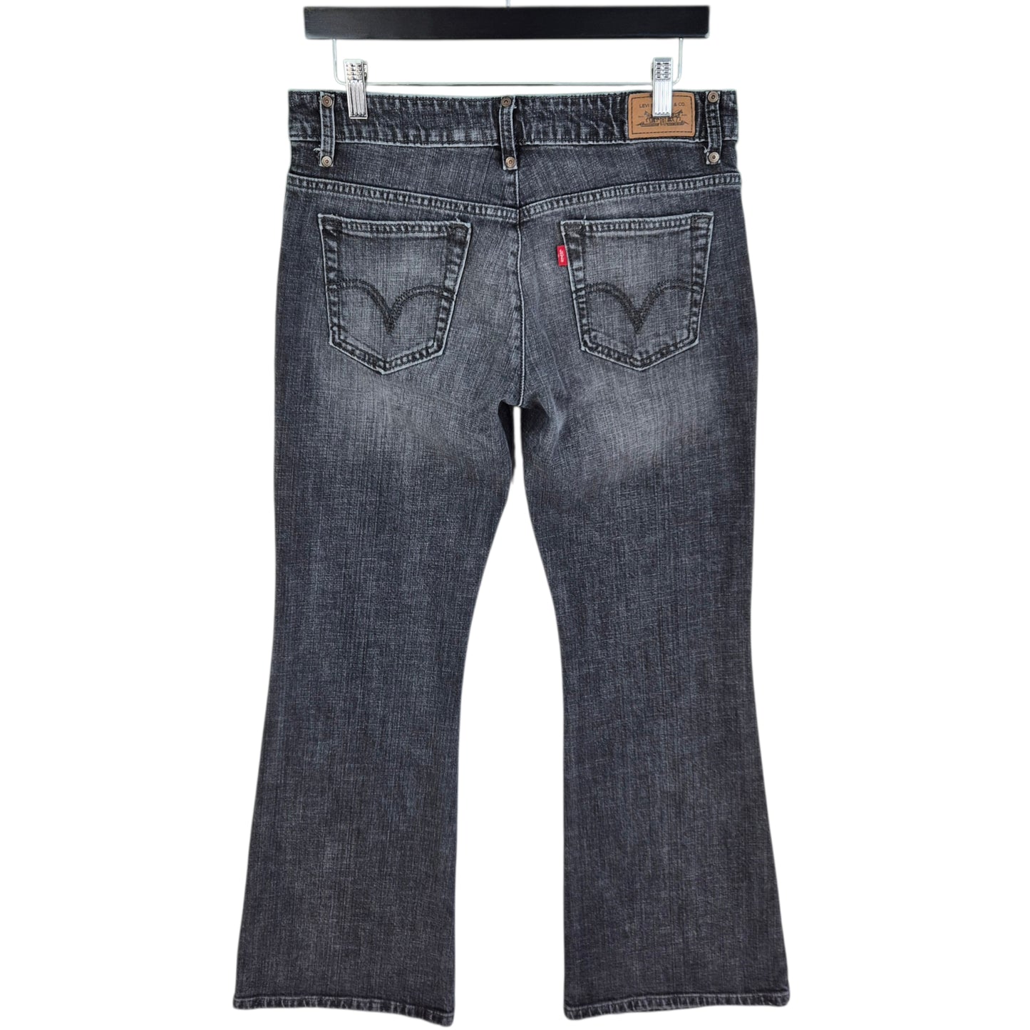 Vintage Levis 537 Jeans Womens Grey Low Flare Denim W31