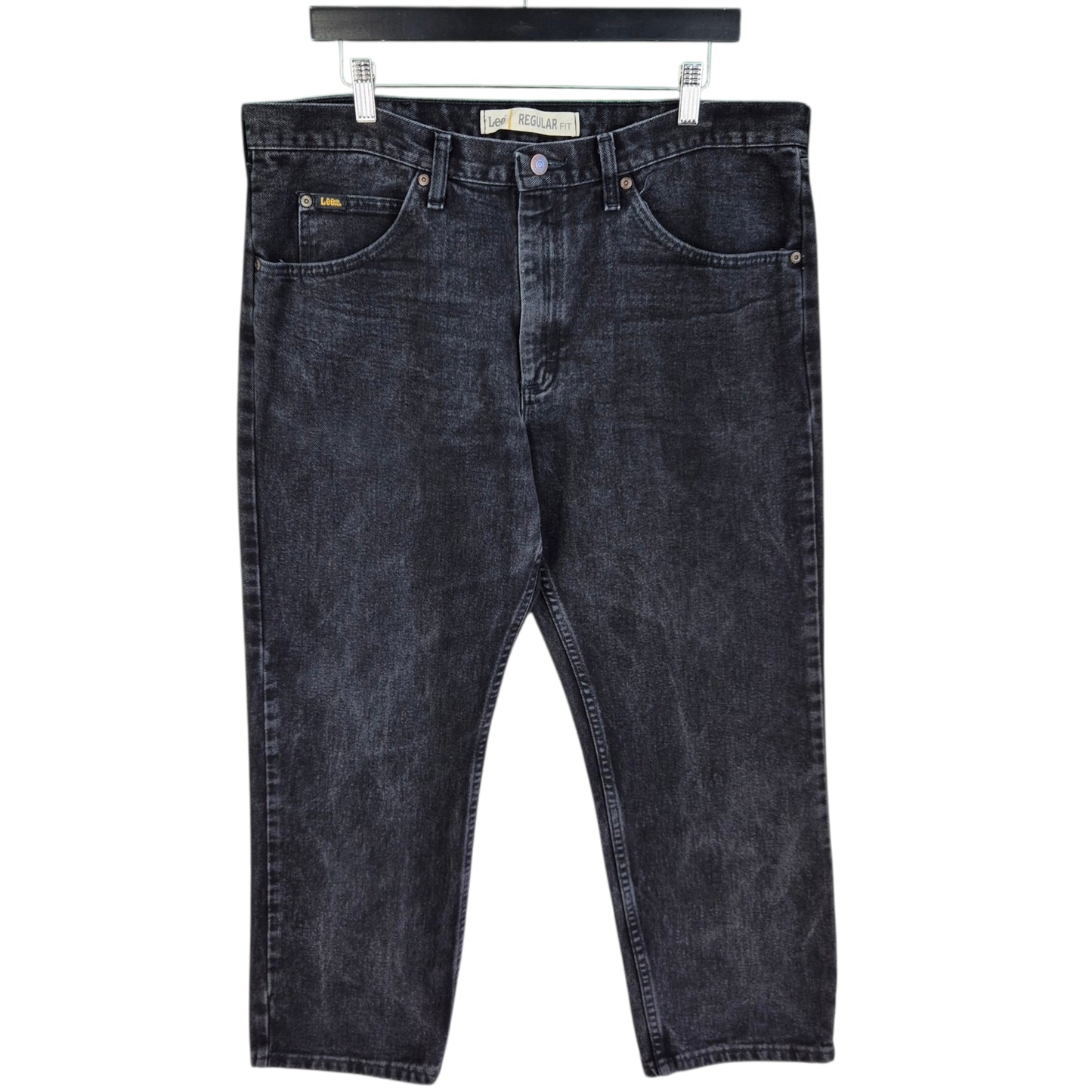 Vintage Lee Jeans Black Classic Heavy Regular Fit Denim W38