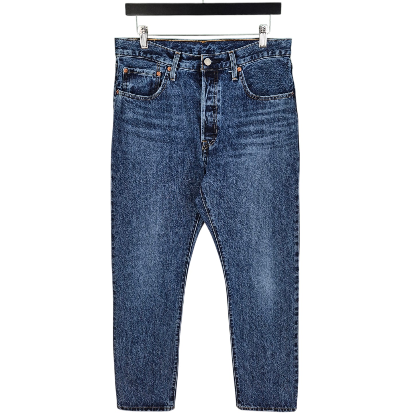 Levis Premium 501 Jeans Womens Dark Blue Heavy Classic Denim W31